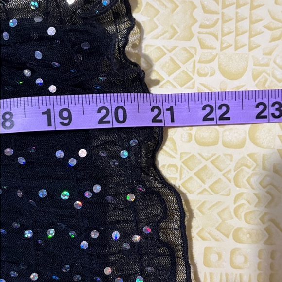 Vintage Formula X Black Sheath Tank Top with Silver Shimmer - Picture 5 of 5